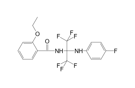 2-Ethoxy-N-{1,1,1,3,3,3-hexafluoro-2-[(4-fluorophenyl)amino]propan-2-yl}benzamide