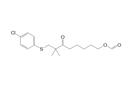 3-Oxo-2,2-dimethyl-(4-chlorothiophenoxy)-8-octyl formate