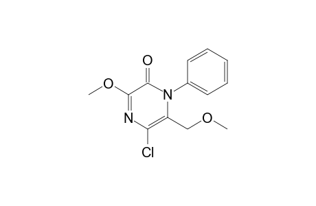 5-Chloranyl-3-methoxy-6-(methoxymethyl)-1-phenyl-pyrazin-2-one