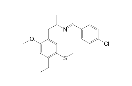 1-(4-Chlorophenyl)-N-(1-[4-ethyl-2-methoxy-5-methylthiophenyl]propan-2-yl)methanimine