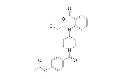 1-[(4-Acetoxy)benzoyl]-4-[N-(chloroacetyl)-2-formylanilino]piperidine