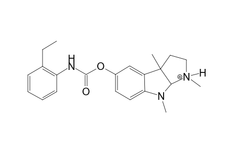 5-(2-Ethyl-phenylcarbamoyloxy)-1,3a,8-trimethyl-1,2,3,3a,8,8a-hexahydro-pyrrolo[2,3-b]indol-1-ium