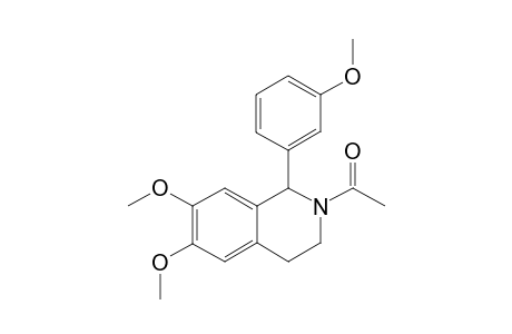 2-ACETYL-1-(3'-METHOXYPHENYL)-6,7-DIMETHOXY-1,2,3,4-TETRAHYDROISOQUINOLINE