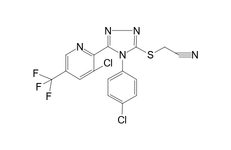 2-[[4-(4-chlorophenyl)-5-[3-chloro-5-(trifluoromethyl)-2-pyridinyl]-1,2,4-triazol-3-yl]thio]acetonitrile