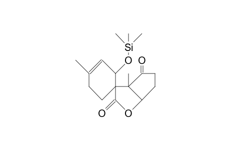 (1R,2'R,4R,8R)-8-Methyl-3-oxa-bicyclo(3.3.0)octa-2,7-dione-1-spiro-1'-(4'-methyl-2'-trimethylsiloxy-3'-cyclohexene)