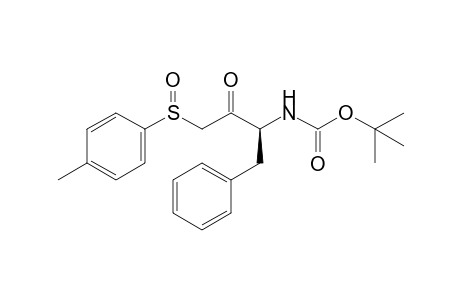 (3S,RS)-N-(tert-Butoxycarbonyl)-3-amino-4-phenyl-1-(p-tolylsulfinyl)-2-butanone