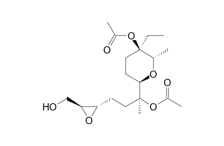 (2S,3S,6S)-6-Acetoxy-6-[(2R,5R,6S)-5-ethyl-5-acetoxy-6-methyltetrahydropyran-2-yl]-2,3-epoxyheptan-1-ol