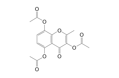 4H-1-Benzopyran-4-one, 3,5,8-tris(acetyloxy)-2-methyl-
