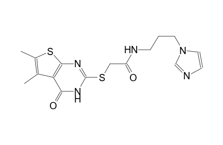 acetamide, 2-[(3,4-dihydro-5,6-dimethyl-4-oxothieno[2,3-d]pyrimidin-2-yl)thio]-N-[3-(1H-imidazol-1-yl)propyl]-