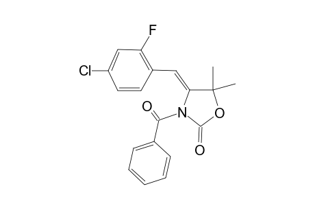 (Z)-3-Benzoyl-4-(4-chloro-2-fluorobenzylidene)-5,5-dimethyloxazolidin-2-one