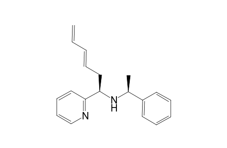 (1R,3E)-N-[(1S)-1-phenylethyl]-1-(2-pyridinyl)-1-hexa-3,5-dienamine