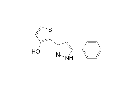 Thiophene-3-ol, 2-(5-phenyl-1H-pyrazol-3-yl)-