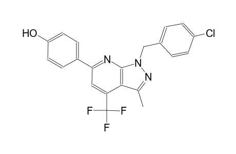 phenol, 4-[1-[(4-chlorophenyl)methyl]-3-methyl-4-(trifluoromethyl)-1H-pyrazolo[3,4-b]pyridin-6-yl]-