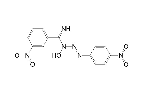 3-Hydroxy-3-[imino(3-nitrophenyl)methyl]-1-(4-nitrophenyl)-1-triazene