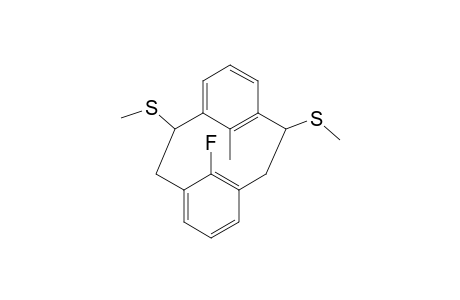 1,10-Bis(methylthio)-8-fluoro-16-methyl-[2(2)]metacyclophane