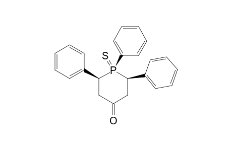 R-1,CIS-2(A),TRANS-6(E)-TRIPHENYL-4-PHOSPHORINANONE-1-SULFIDE