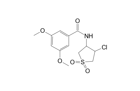 Benzamide, N-(4-chlorotetrahydro-3-thienyl)-3,5-dimethoxy-, S,S-dioxide