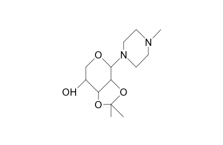 1-(2,3-O-Isopropylidene-B-D-ribosylpyranosyl)-4-methyl-piperazine
