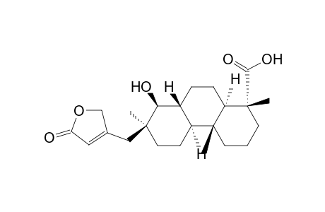 1-Phenanthrenecarboxylic acid, 7-[(2,5-dihydro-5-oxo-3-furanyl)methyl]tetradecahydro-8-hydroxy-1,4a,7-trimethyl-, [1R-(1.alpha.,4a.beta.,4b.alpha.,7.alpha.,8.beta.,8a.beta.,10a.alpha.)]-