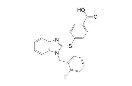 4-({1-[(2-Iodophenyl)methyl]-1H-benzo[d]imidazol-2-yl]sulfanyl)benzene-1-carboxylic acid
