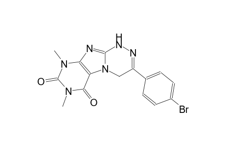 [1,2,4]triazino[3,4-f]purine-6,8(7H,9H)-dione, 3-(4-bromophenyl)-1,4-dihydro-7,9-dimethyl-