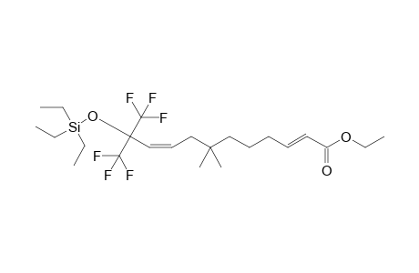 Ethyl (2E,9Z)-12,12,12-trifluoro-7,7-dimethyl-11-triethylsilyloxy-11-(trifluoromethyl)dodeca-2,9-dienoate