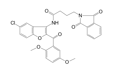 1H-Isoindole-2-butanamide, N-[5-chloro-2-(2,5-dimethoxybenzoyl)-3-benzofuranyl]-2,3-dihydro-1,3-dioxo-