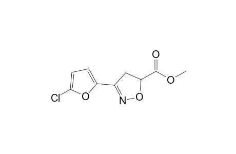 3-(5-Chloro-2-furanyl)-4,5-dihydroisoxazole-5-carboxylic acid methyl ester