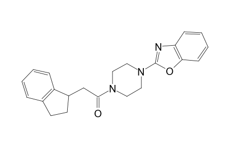 1-[4-(1,3-benzoxazol-2-yl)-1-piperazinyl]-2-(2,3-dihydro-1H-inden-1-yl)ethanone