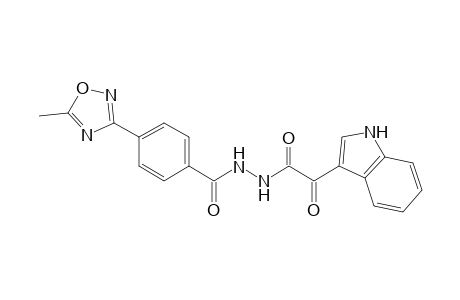 2-(1H-Indol-3-yl)-N'-[4-(5-methyl-1,2,4-oxadiazol-3-yl)benzoyl]-2-oxoacetohydrazide