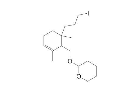 2-(2H-tetrahydropyra-2-yloxymethyl)-1,3-dimethyl-1-(3-iodopropyl)-3-cyclohexene
