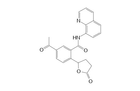 5-Acetyl-2-(5-oxotetrahydrofuran-2-yl)-N-(quinolin-8-yl)benzamide