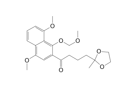 1-Butanone, 1-[4,8-dimethoxy-1-(methoxymethoxy)-2-naphthalenyl]-4-(2-methyl-1,3-d ioxolan-2-yl)-