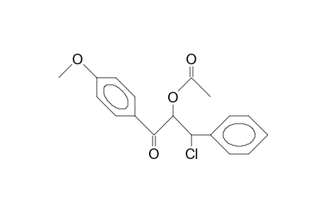 erythro-2-Acetoxy-3-chloro-1-phenyl-3-(4-methoxy-phenyl)-propan-1-one