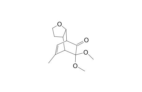 8,8-Dimethoxy-11-methyl-3-oxatricyclo[5.2.2.0(2,6)]undec-10-en-9-one