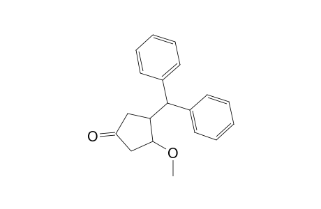 3-Diphenylmethyl-4-methoxycyclopentanone