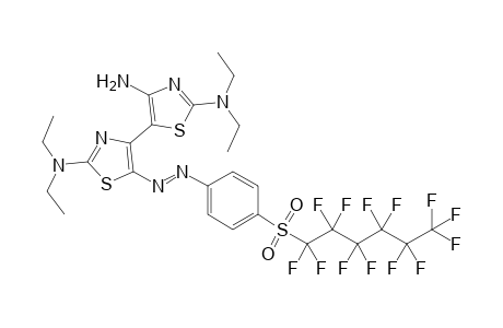 4-Amino-2-(diethylamino)-5-{2-(diethylamino)-5-[4-(perfluorohexylsulfonyl)phenylazo]thiazol-4-yl}thiazole