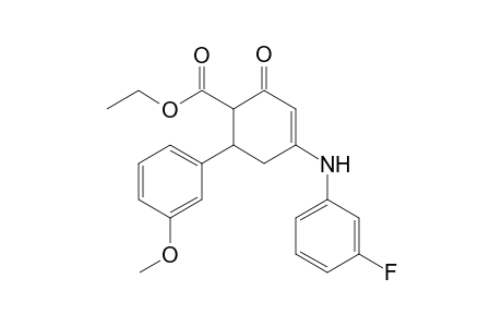 4-(3-fluoroanilino)-2-keto-6-(3-methoxyphenyl)cyclohex-3-ene-1-carboxylic acid ethyl ester