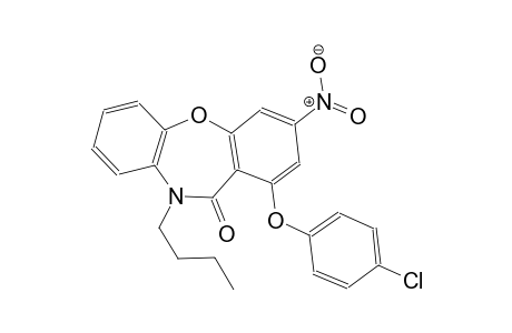10-Butyl-1-(4-chlorophenoxy)-3-nitrodibenzo[b,f][1,4]oxazepin-11(10H)-one
