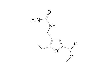 2-Furancarboxylic acid, 4-[[(aminocarbonyl)amino]methyl]-5-ethyl-, methyl ester