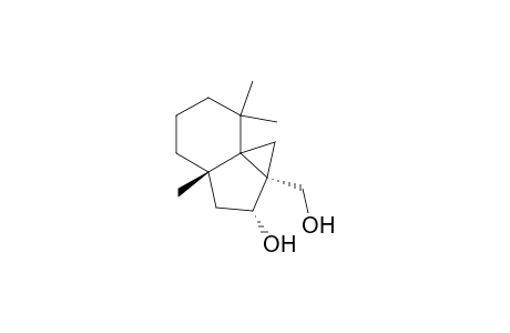 3.alpha.,4.alpha.,6.beta.-3-Hydroxymethyl-6,10,10-trimethyltricyclo[4.4.0.0(1,3)]decan-4-ol