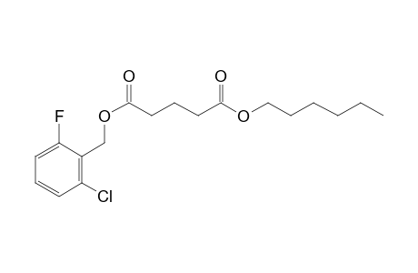 Glutaric acid, 2-chloro-6-fluorobenzyl hexyl ester