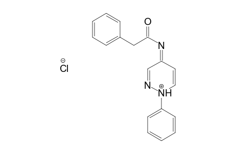 Benzeneacetamide, N-(1-phenyl-4(1H)-pyridazinylidene)-, monohydrochloride, salt