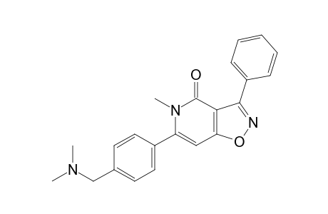 6-{p-[(dimethylamino)methyl]phenyl}-5-methyl-3-phenylisoxazolo[4,5-c]pyridin-4(5H)-one