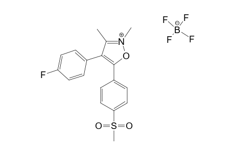 2,3-DIMETHYL-4-(4-FLUOROPHENYL)-5-(METHYLSULFONYLPHENYL)-ISOXAZOLIUM-TETRAFLUOROBORATE