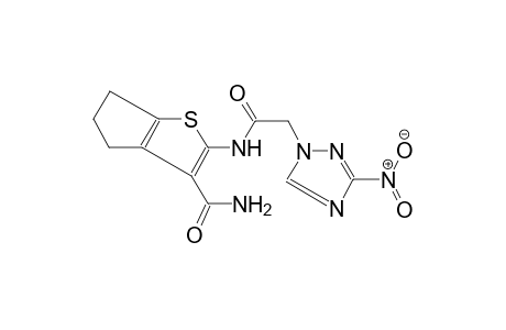 2-([(3-Nitro-1H-1,2,4-triazol-1-yl)acetyl]amino)-5,6-dihydro-4H-cyclopenta[b]thiophene-3-carboxamide