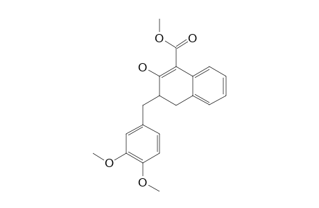 Methyl 3,4-dihydro-3-(3',4'-dimethoxybenzyl)-2-hydroxynaphthalene-1-carboxylate