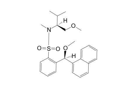 N-[(1S)-1-(methoxymethyl)-2-methyl-propyl]-2-[(S)-methoxy(1-naphthyl)methyl]-N-methyl-benzenesulfonamide