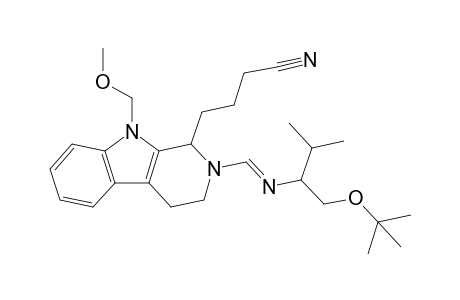 2-[N-(1'-t-Butoxy-3'-methylbut-2'-yl)iminomethyl]-1-(3''-cyanopropyl)-9-(methoxymethyl)-1,2,3,4-tetrahydro-.beta.-carboline