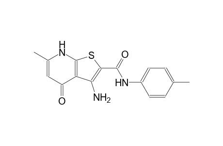 thieno[2,3-b]pyridine-2-carboxamide, 3-amino-4,7-dihydro-6-methyl-N-(4-methylphenyl)-4-oxo-
